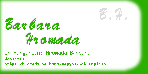 barbara hromada business card